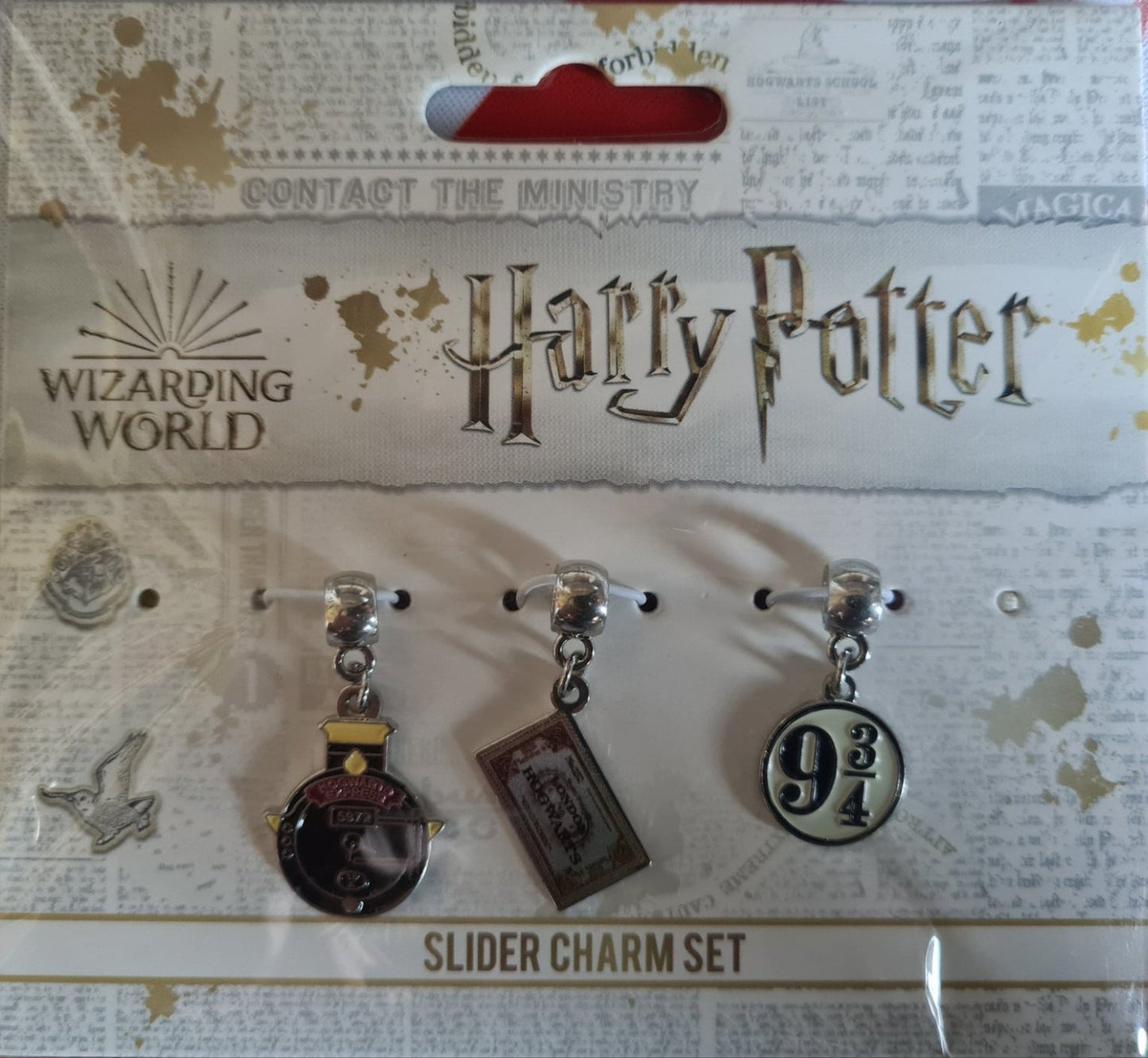 Harry Potter Charm Set Platform 9 3/4 - Silver