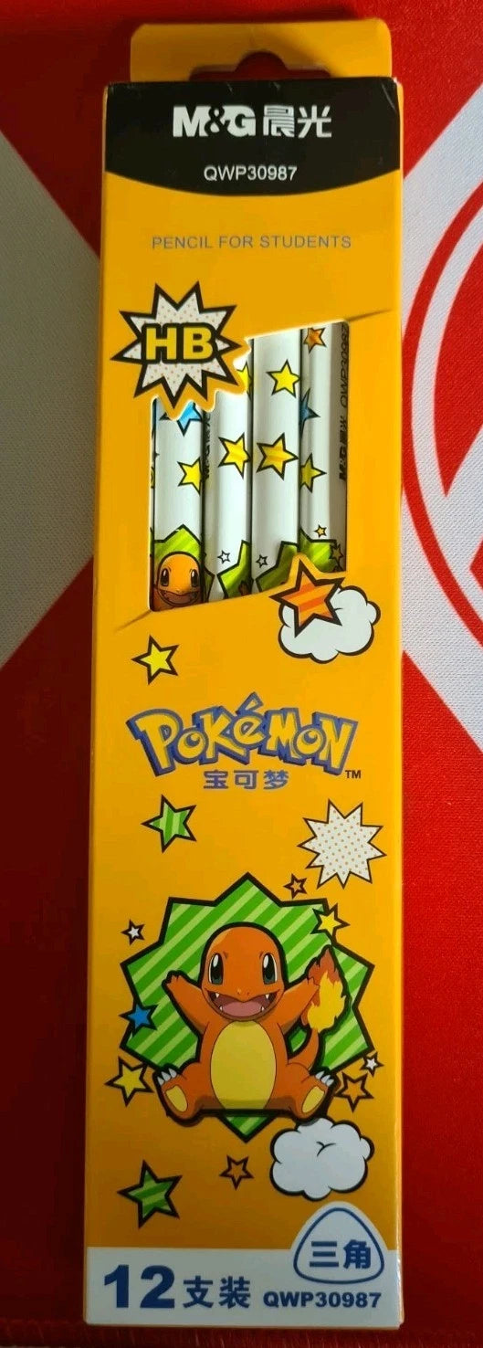 12Pcs Pokemon Pencil Pack with Eraser