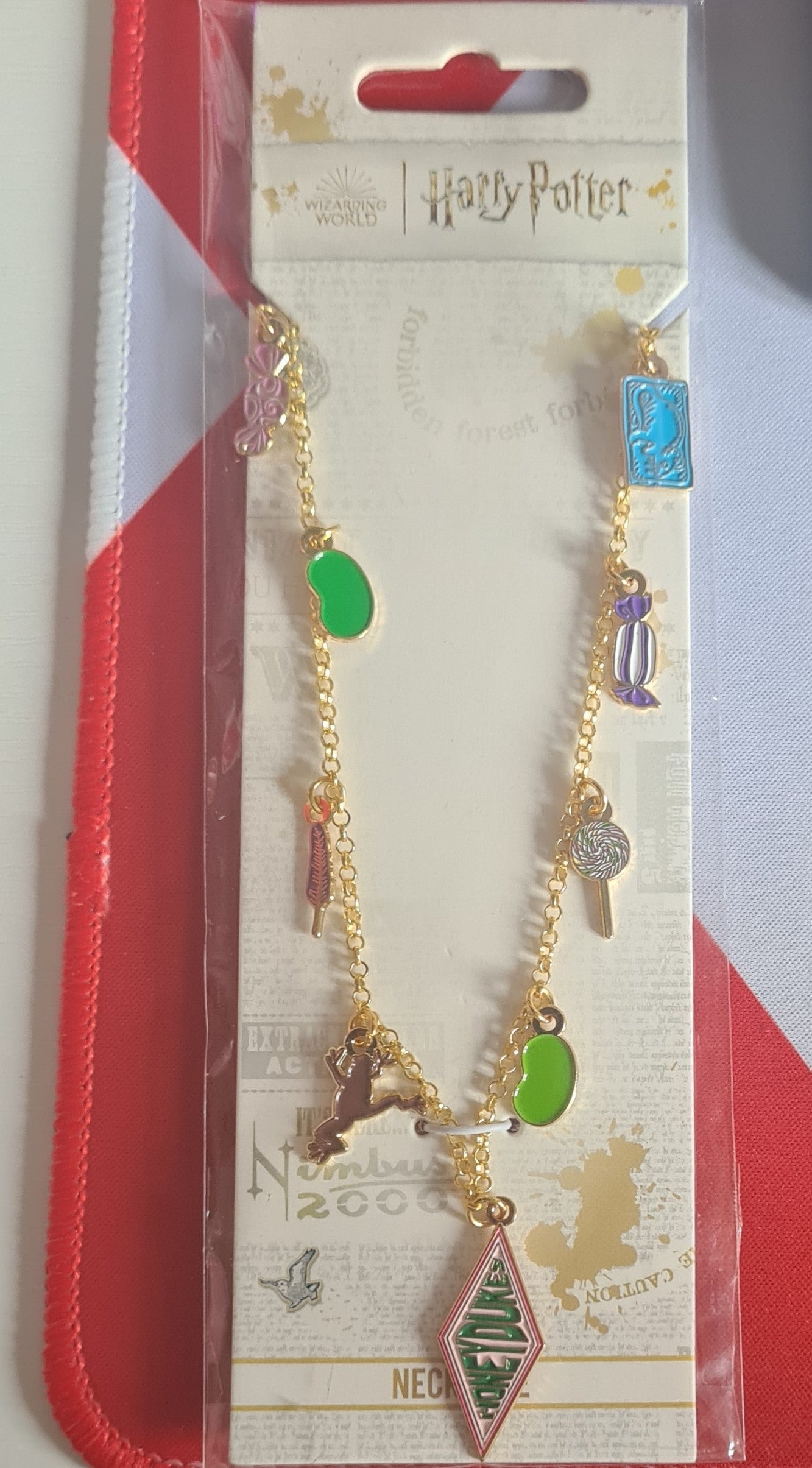 Harry Potter Honeydukes Logo and Charms Necklace