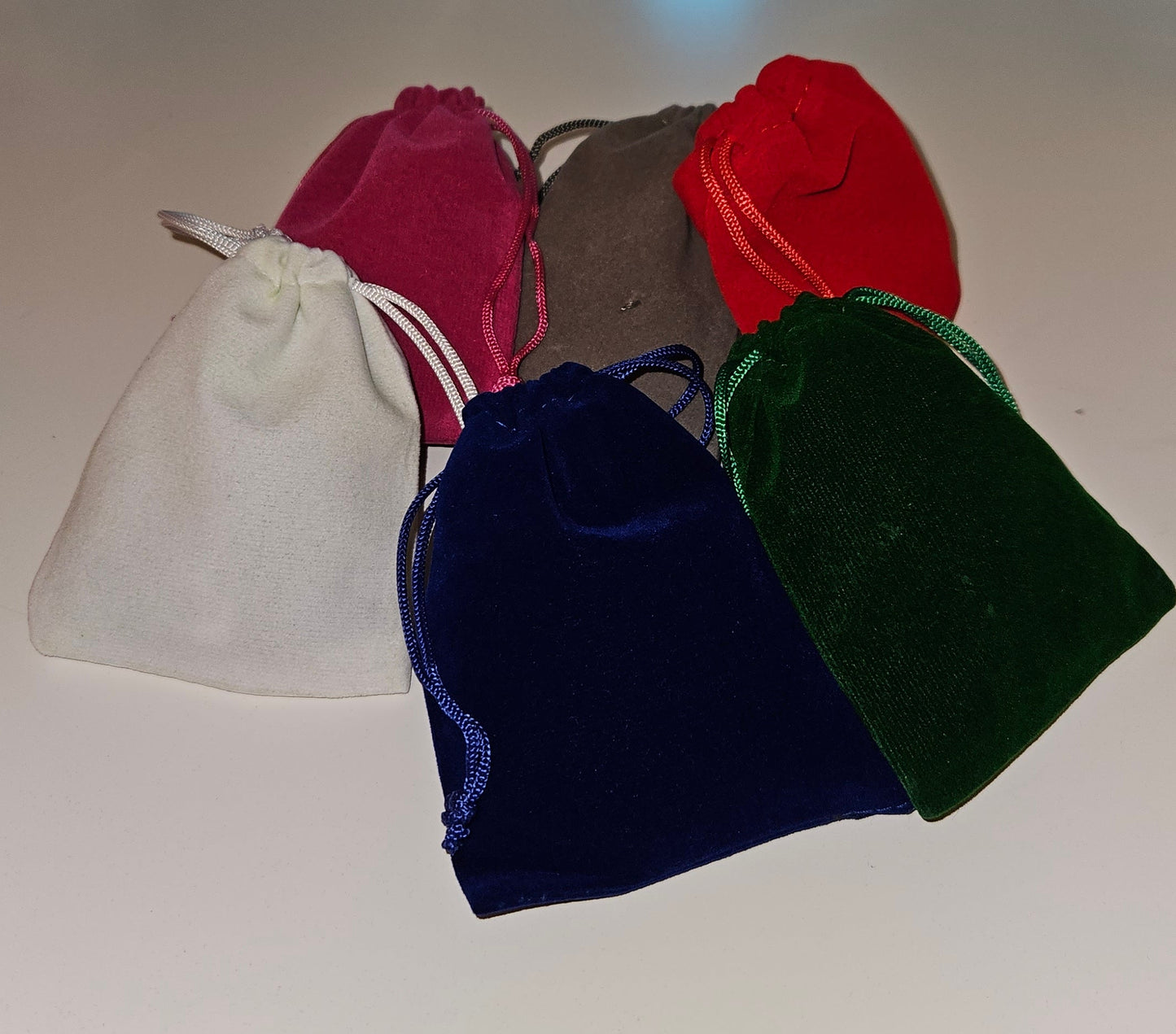 DND - Polyhedral Dice Set and Pouch for Dungeon and Dragons - Choose Your Colour