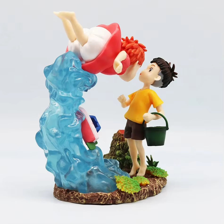 Studio Ghibli Ponyo - Ponyo and Sosuke Statue