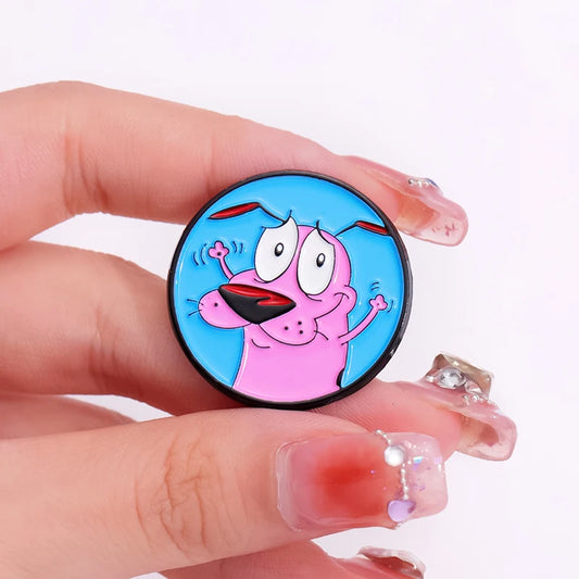 Cartoon Network - Courage The Cowardly Dog Enamel Pin