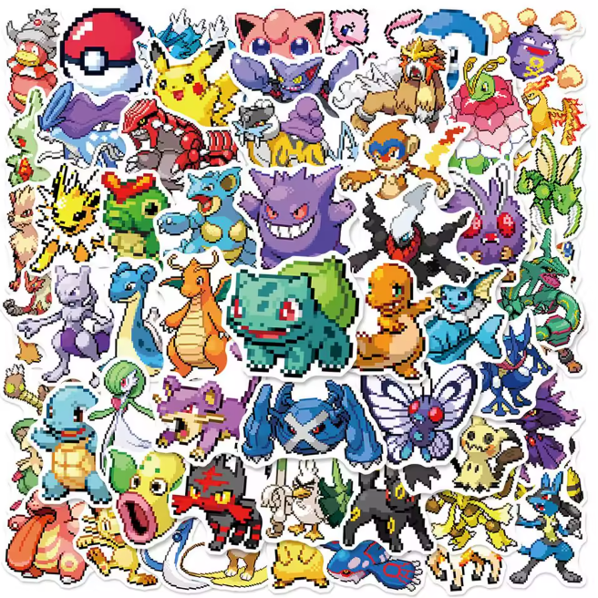 Pokémon Pixel Stickers - Random Packs