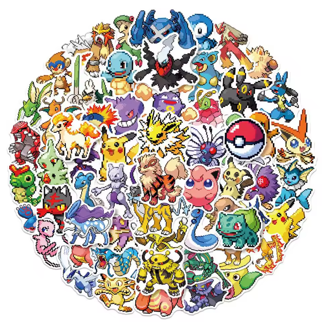 Pokémon Pixel Stickers - Random Packs
