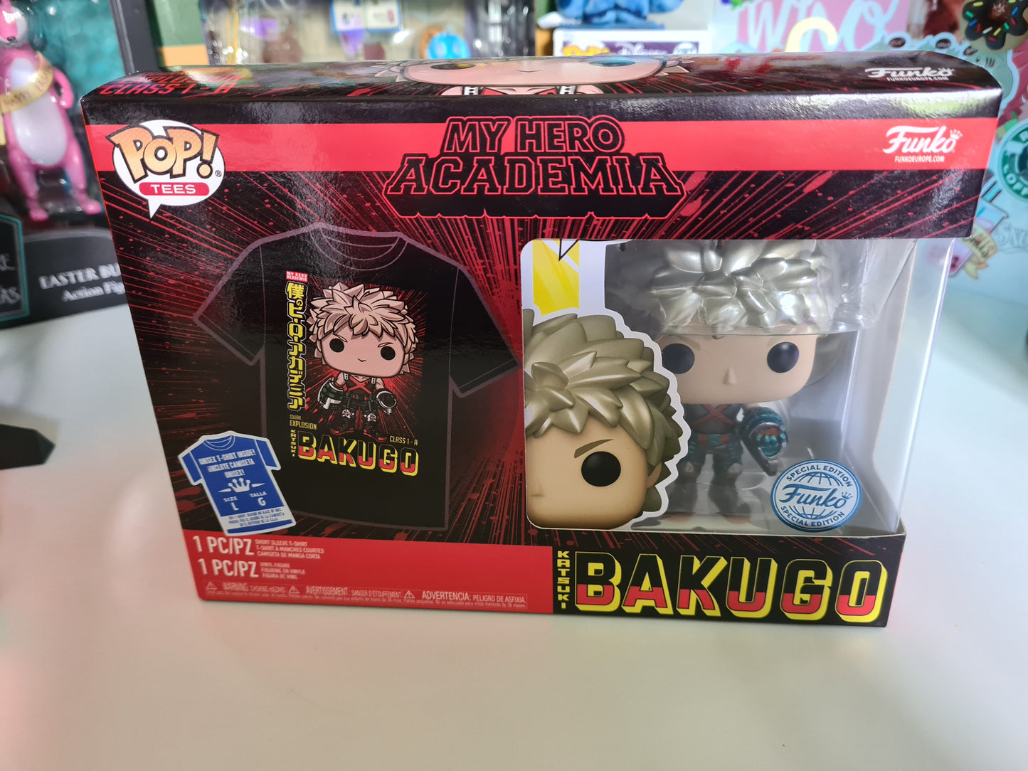 My Hero Academia Katsuki Bakugo Special Edition Funko Pop #249  & T-Shirt