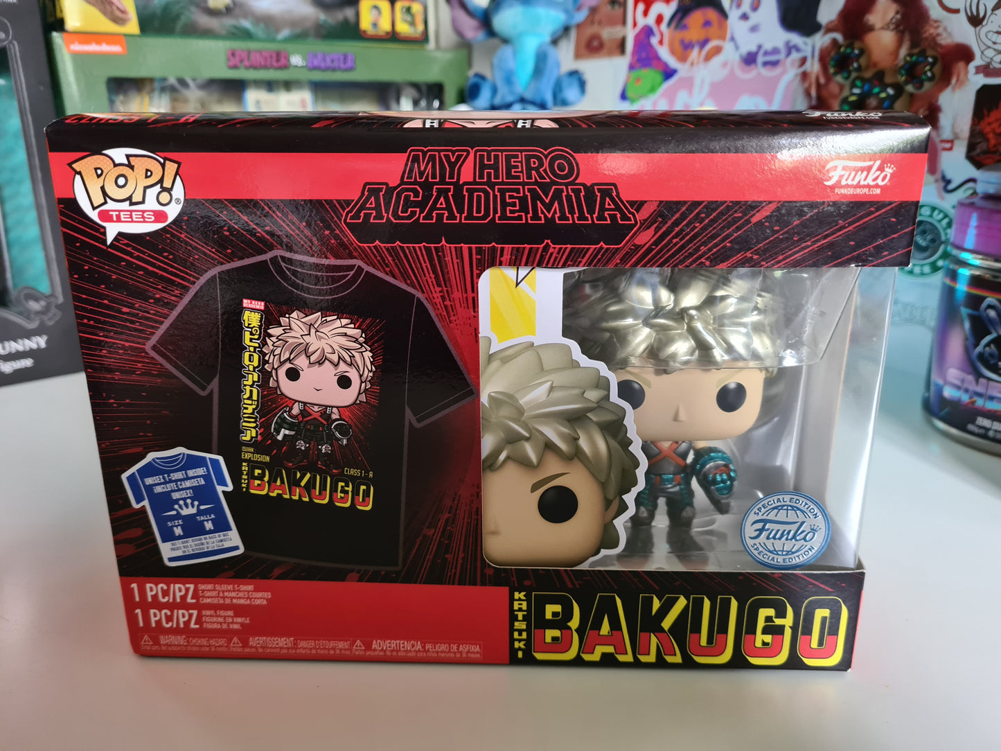 My Hero Academia Katsuki Bakugo Special Edition Funko Pop #249  & T-Shirt