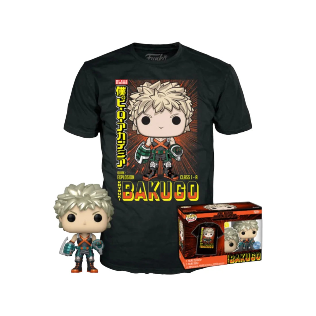 My Hero Academia Katsuki Bakugo Special Edition Funko Pop #249  & T-Shirt