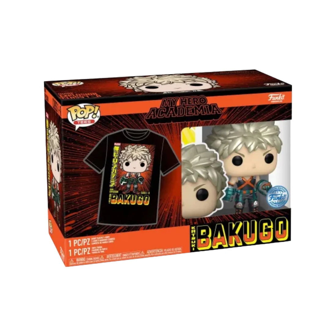 My Hero Academia Katsuki Bakugo Special Edition Funko Pop #249  & T-Shirt