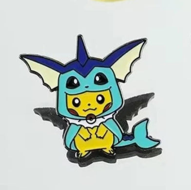 Pikachu Eevee Evolutions Costume Enamel Pin Badge