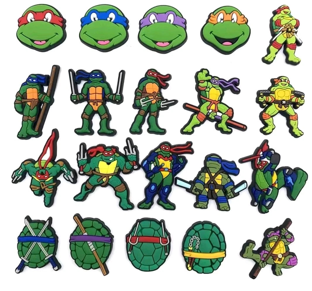 20 Pack of Teenage Mutant Ninja Hero Turtles Shoe Charms