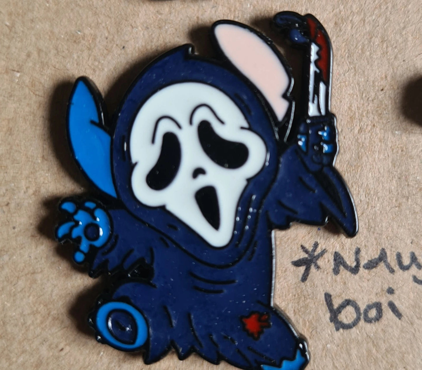 Stitch from Lilo and Stitch Horror Cosplay  Pin Badge