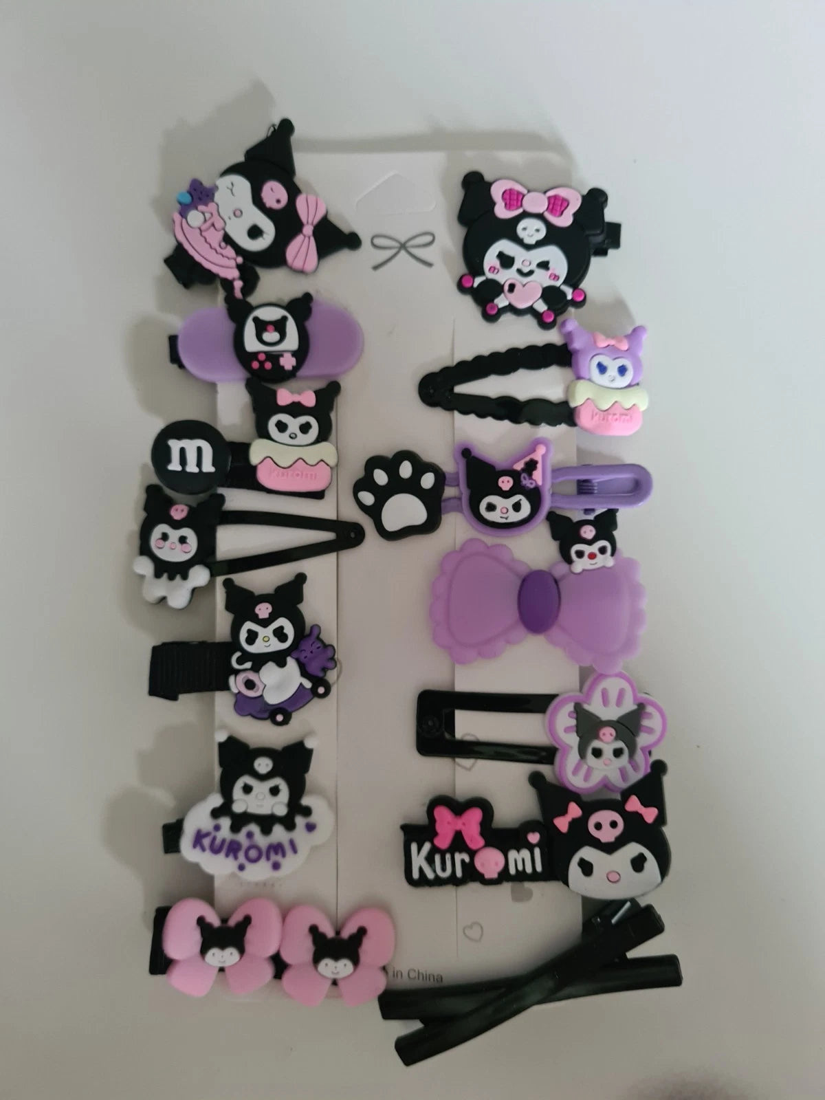 14 Piece Set Kuromi Hair Clips - Sanrio Hello Kitty