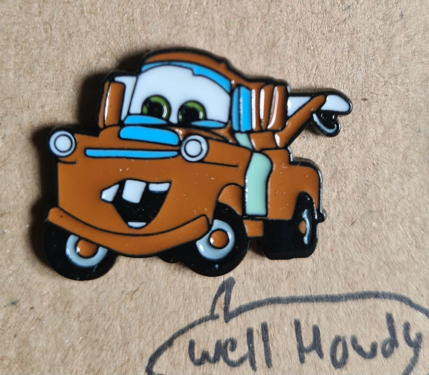 Cars The Movie Enamel Pin Badge - Tow Mater Truck