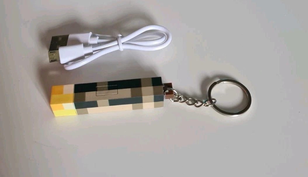 Minecraft Torch Keyring LED - Light Up USB