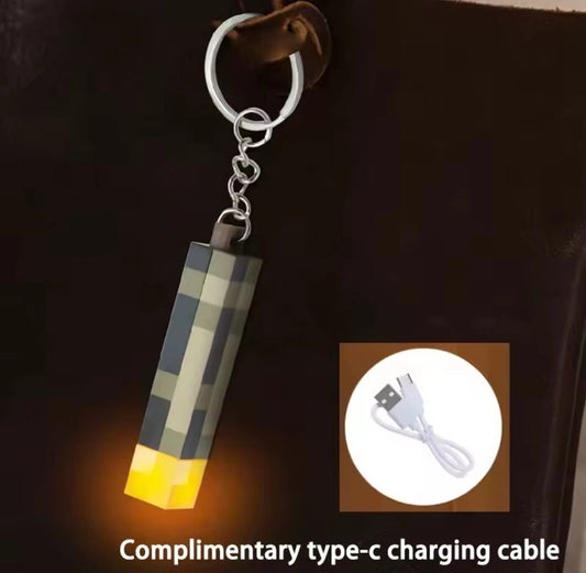 Minecraft Torch Keyring LED - Light Up USB