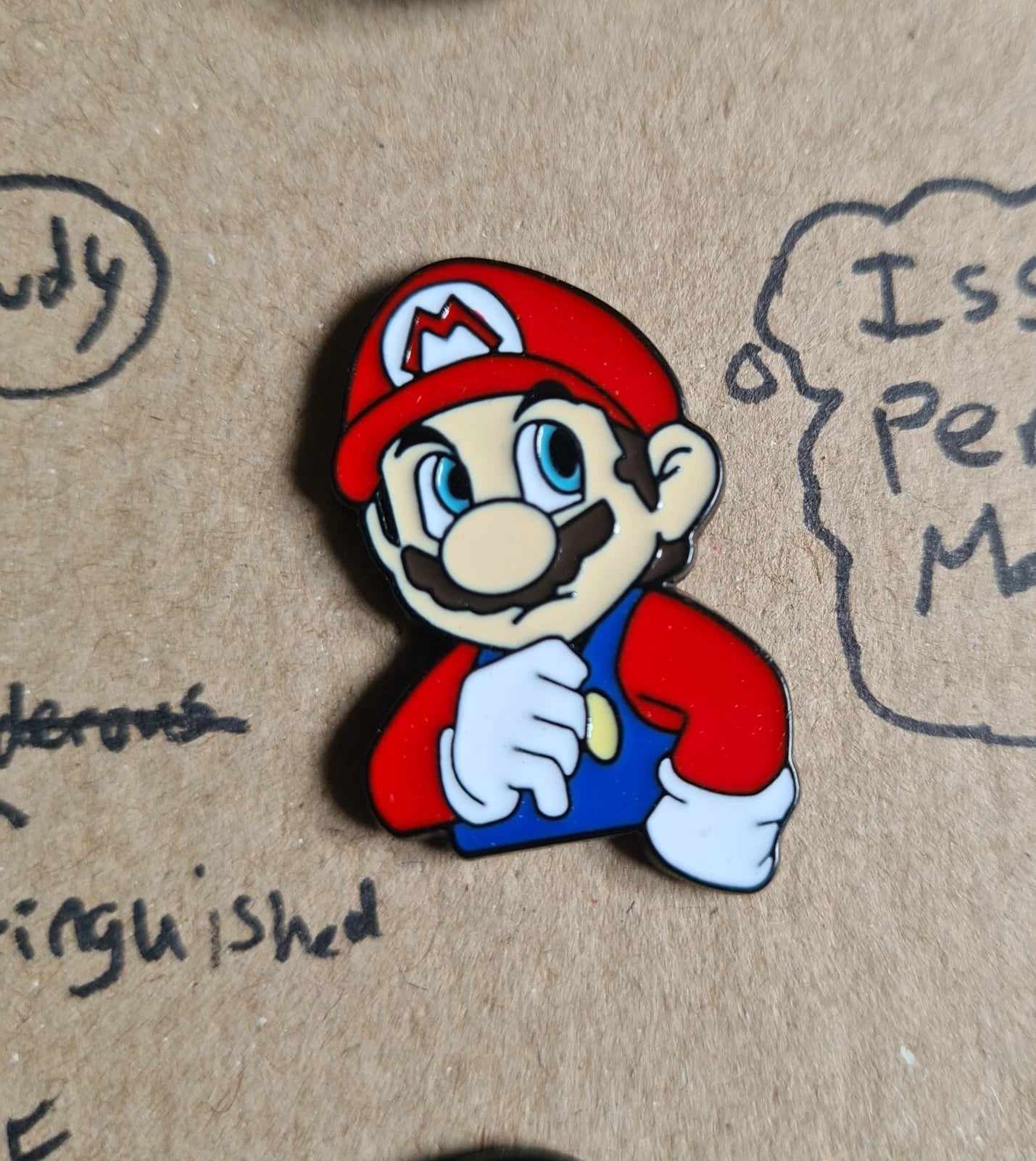 Mario Enamel Pin Badge - Super Mario Bros Game